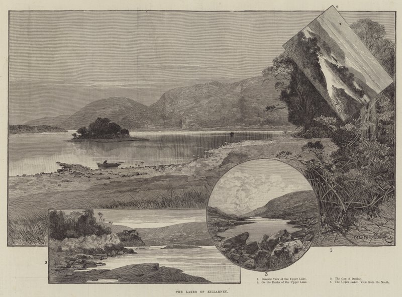 Søerne i Killarney af Charles Auguste Loye