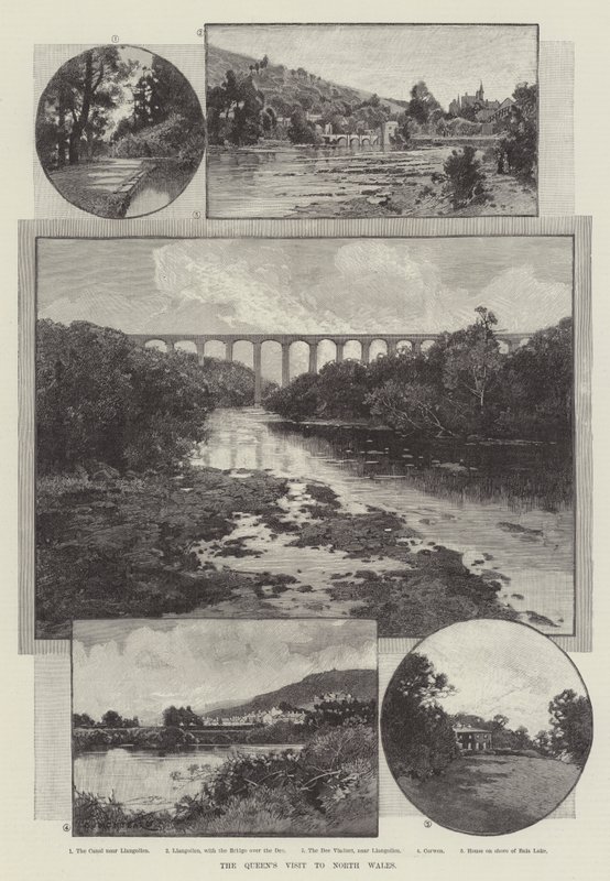 Dronningens besøg i det nordlige Wales af Charles Auguste Loye