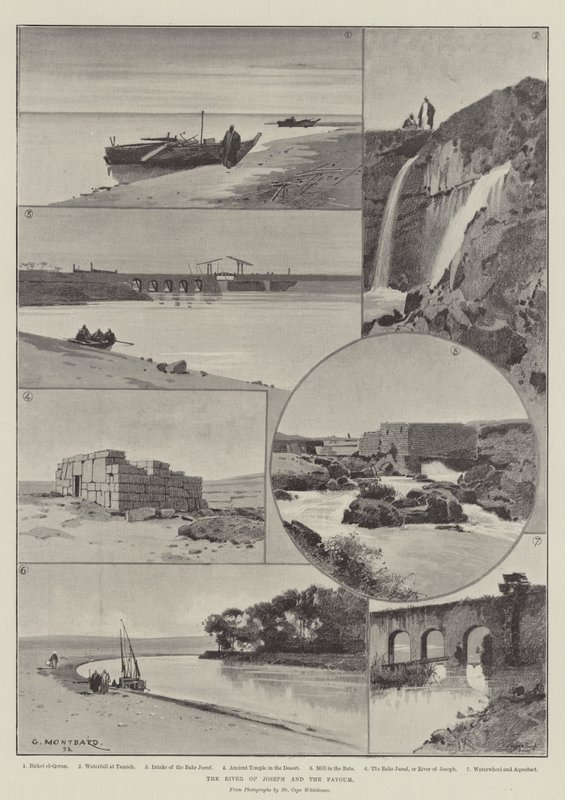 Josefs flod og Fayoum af Charles Auguste Loye