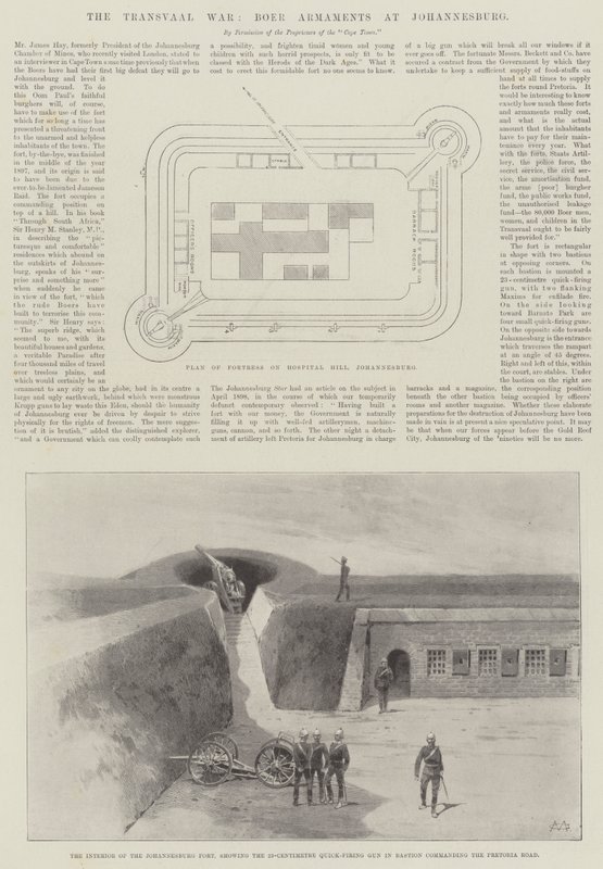 Transvaalkrigen, Boerevåben ved Johannesburg af Charles Auguste Loye