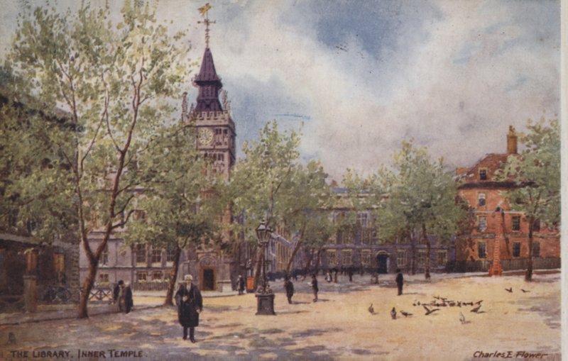 Biblioteket, indre tempel af Charles Edwin Flower