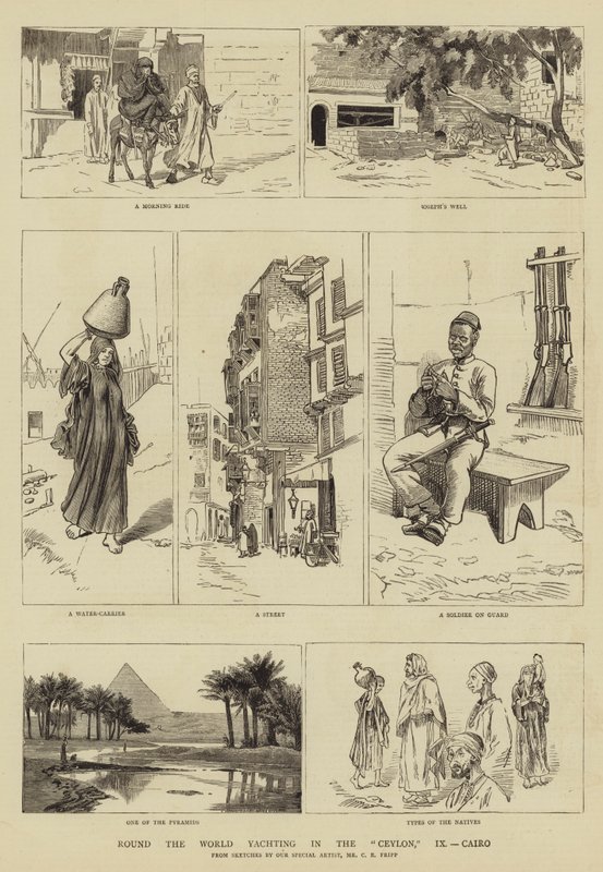 Jorden rundt sejlads i Ceylon, IX, Cairo af Charles Edwin Fripp