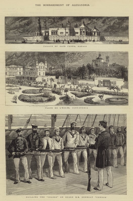 Bombardementet af Alexandria af Charles J. Staniland