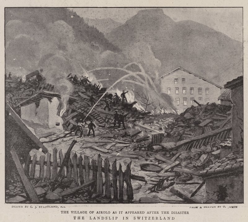 Jordskredet i Schweiz af Charles J. Staniland