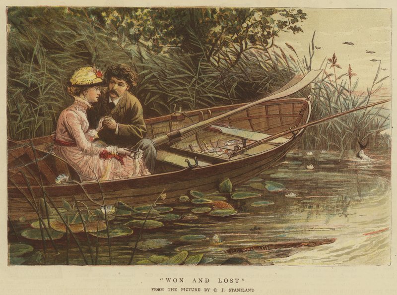 Vundet og tabt (chromolitho) af Charles J. Staniland
