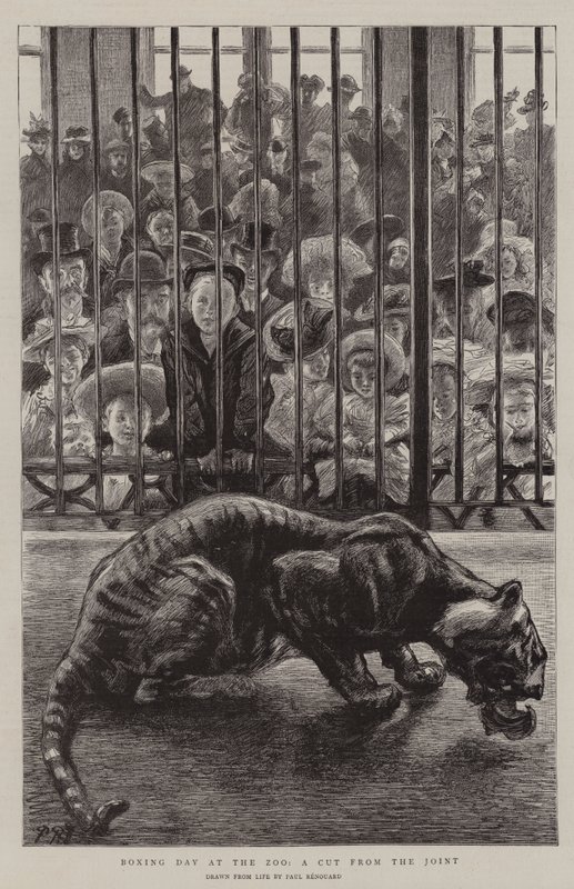 2. juledag i Zoo, et snit fra leddet af Charles Paul Renouard