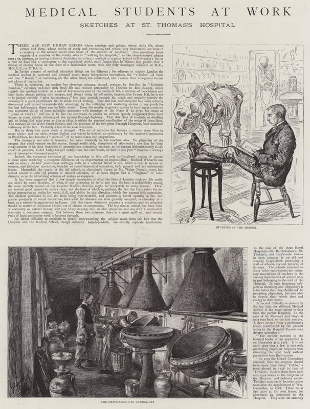 Medicinstuderende på arbejde af Charles Paul Renouard