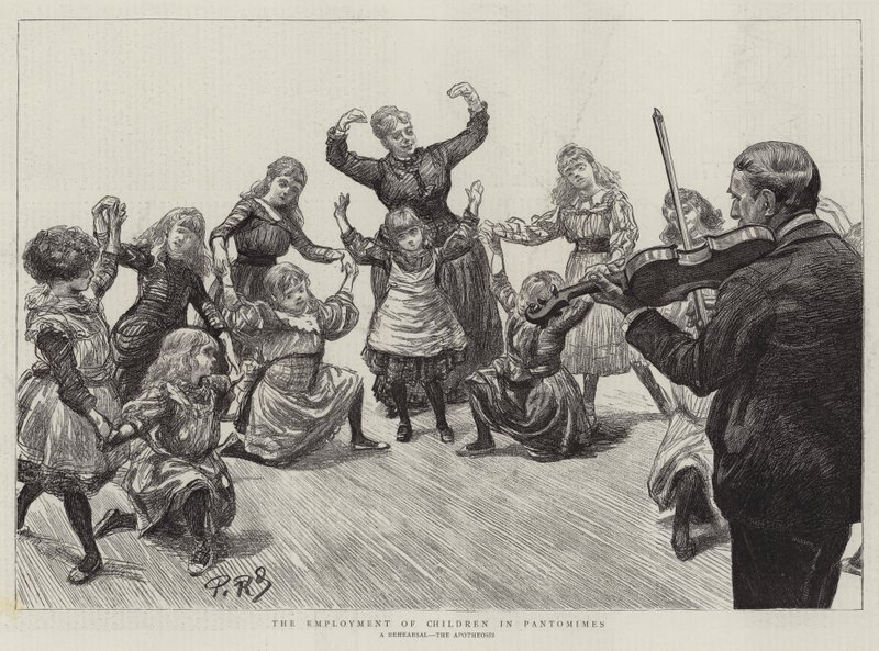 Beskæftigelsen af børn i Pantomimes af Charles Paul Renouard