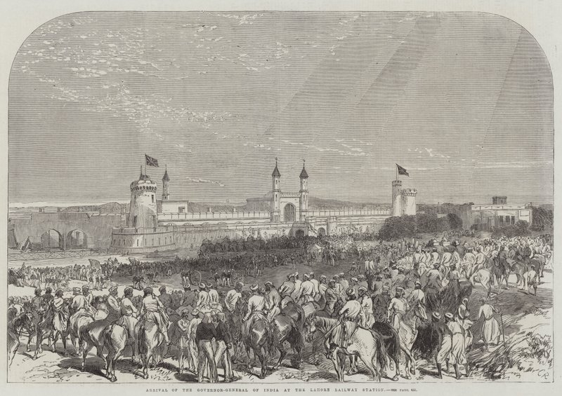 Ankomst af Indiens generalguvernør til Lahore Railway Station af Sir John Charles Robinson