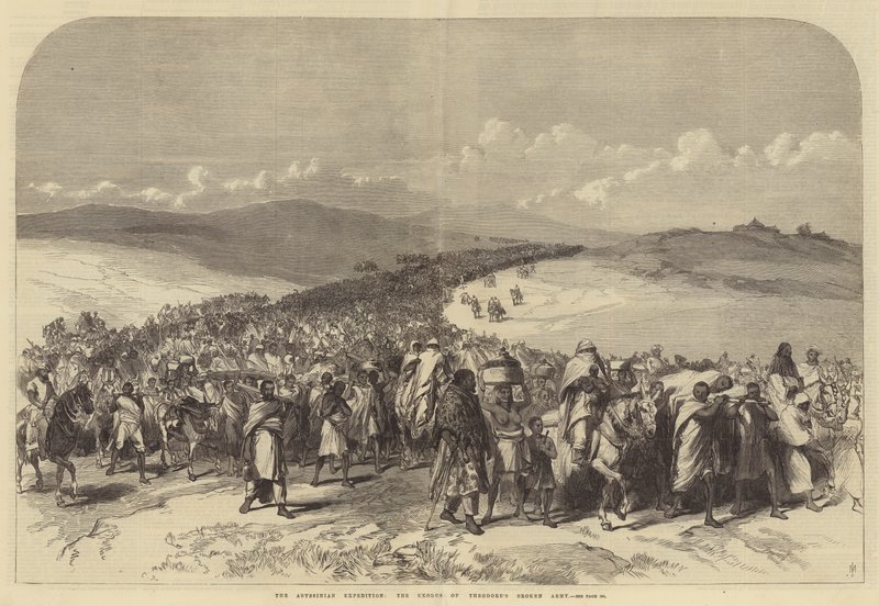 Abessinier-ekspeditionen, udvandringen af Theodores Broken Army af Sir John Charles Robinson
