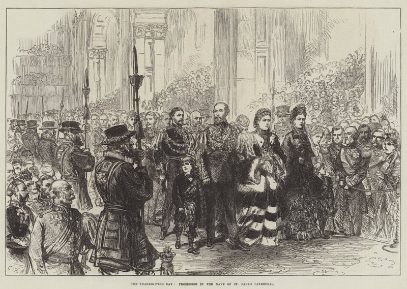 Thanksgiving Day, procession i kirkeskibet St Paul