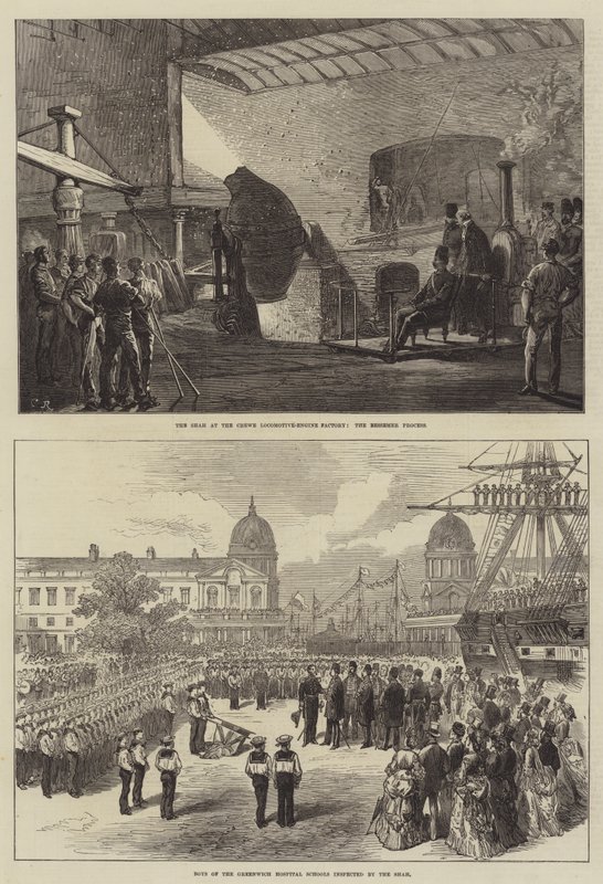 Besøg af Shahen af Persien af Sir John Charles Robinson