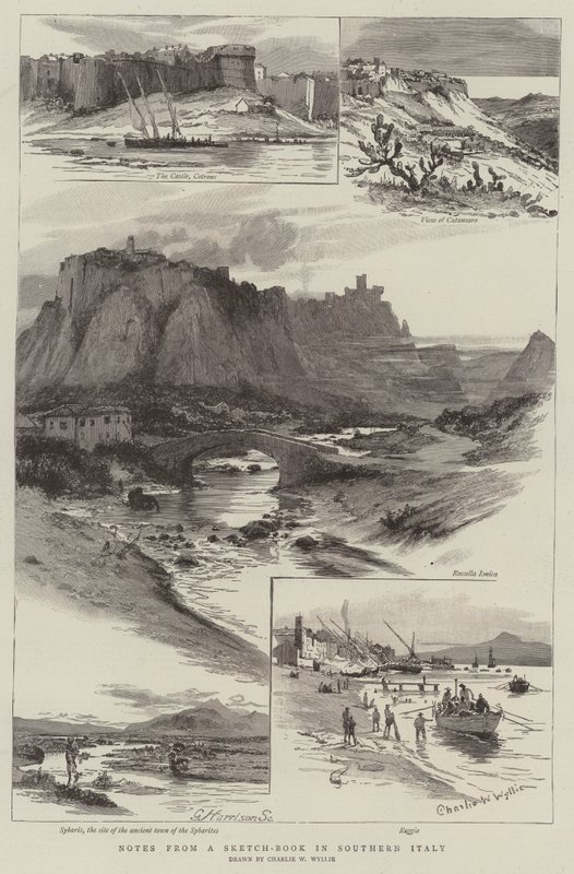 Noter fra en skitsebog i det sydlige Italien af Charles William Wyllie