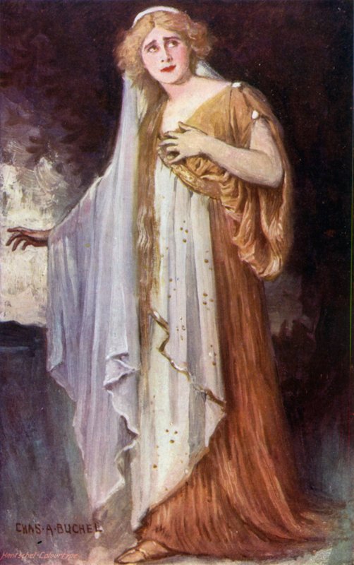 Penelope, Miss Lily Hanbury (farve litho) af Charles A. Buchel