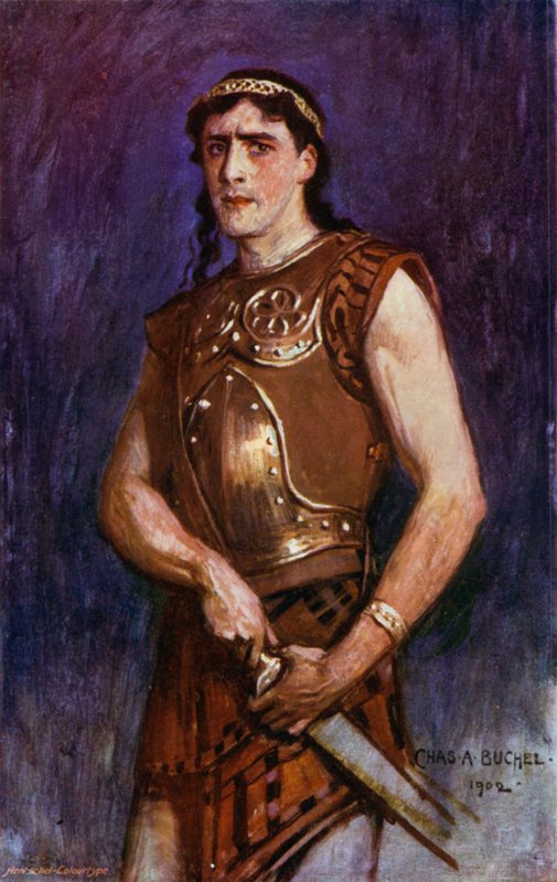 Telemachus, hr. Gerald Lawrence (farve litho) af Charles A. Buchel