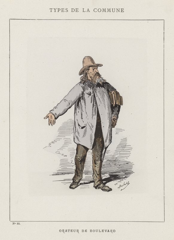 Boulevard højttaler af Charles Albert d Arnoux Bertall