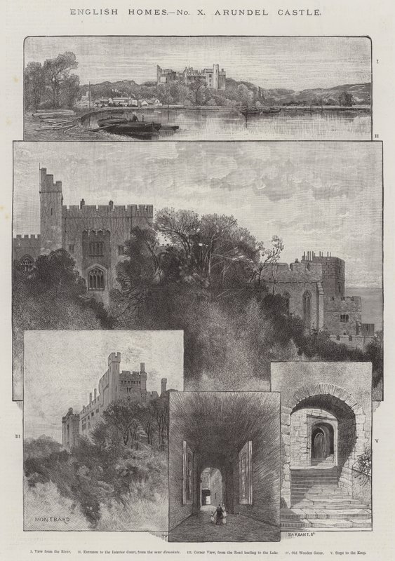 Arundel Castle af Charles Auguste Loye