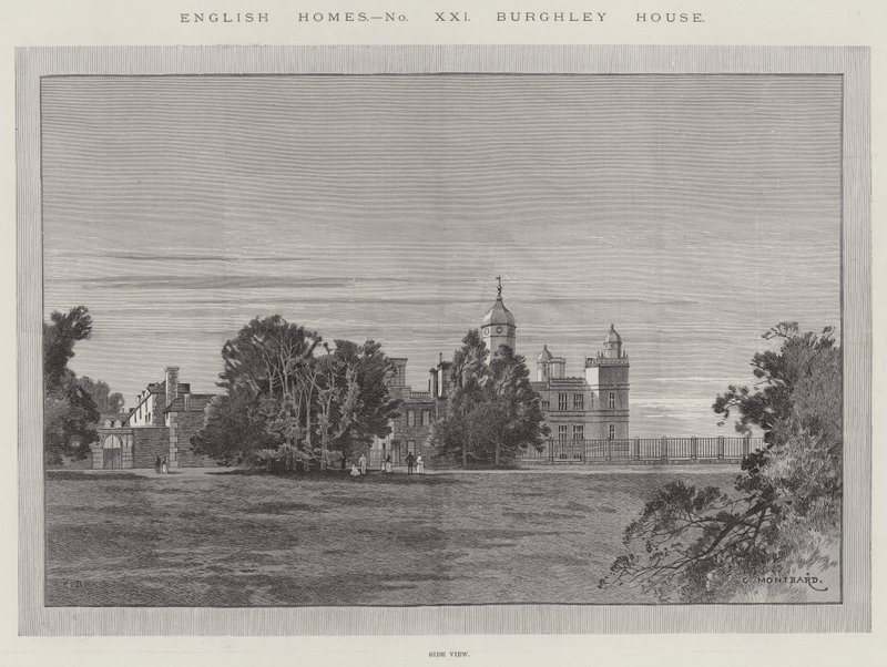 Burghley hus af Charles Auguste Loye