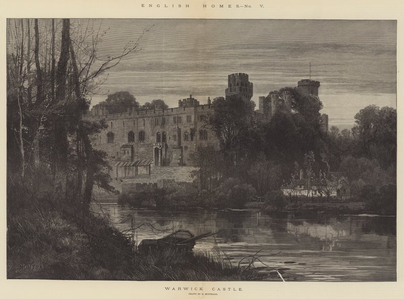 Engelske huse, Warwick Castle af Charles Auguste Loye