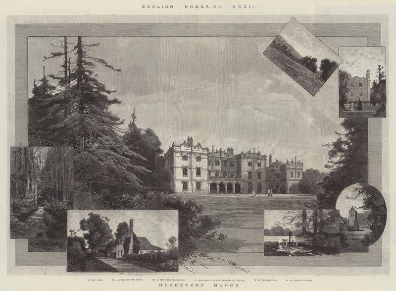 Hughenden Manor af Charles Auguste Loye