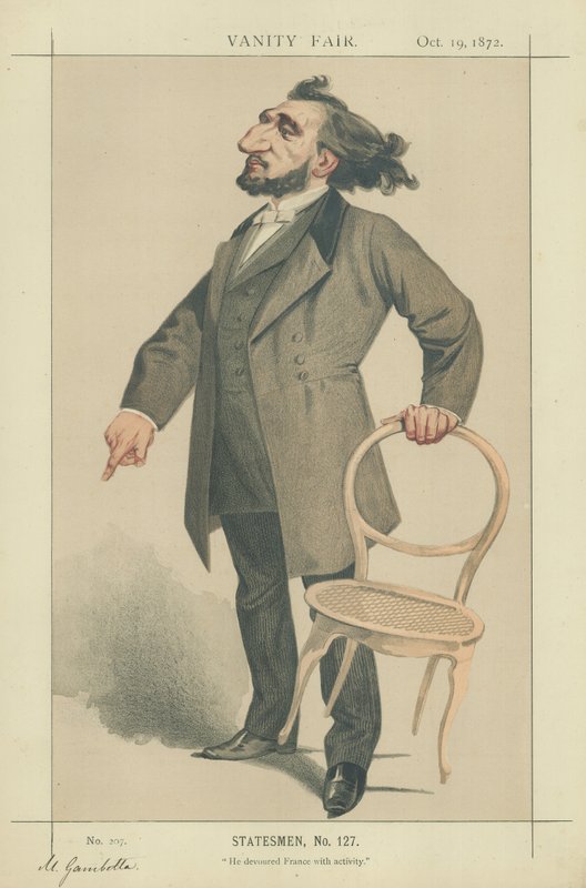 Leon Gambetta af Charles Auguste Loye