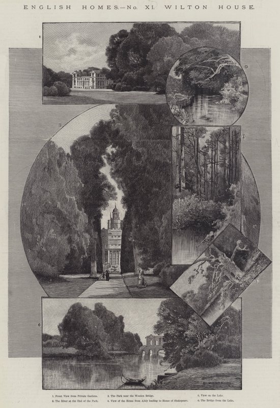Wilton House af Charles Auguste Loye