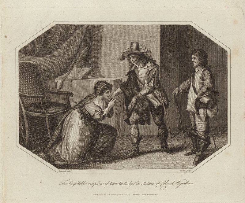 Den gæstfri modtagelse af Charles II af Charles Benazech