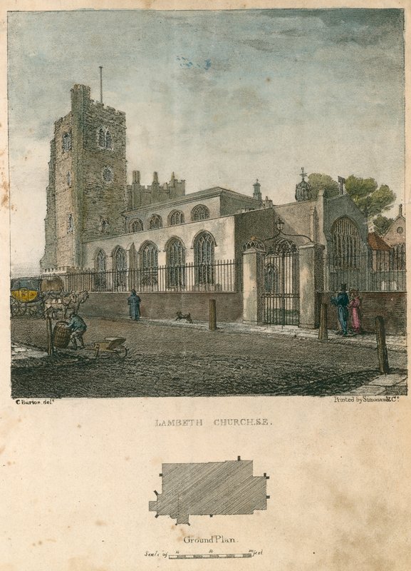 Lambeth Kirke af Charles Burton