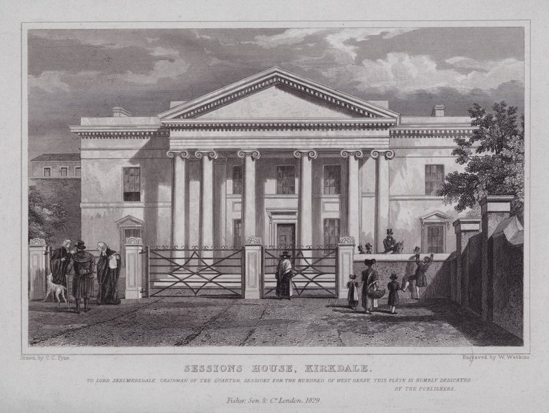 Sessions House, Kirkdale (gravering) af Charles Claude Pyne