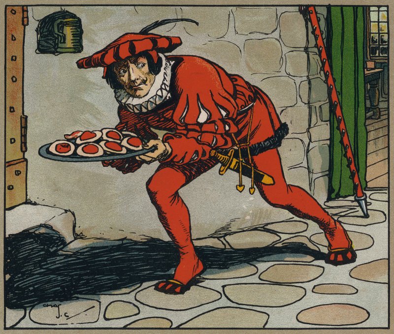 Han stjal de tærter (farve litho) af Charles Crombie