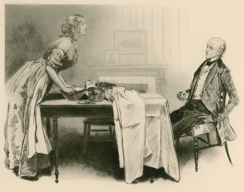 Dick Swiveller og marskegvinden af Charles Dana Gibson