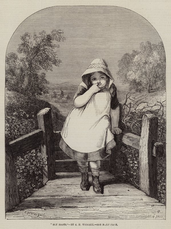 Sly Boots gravering af Charles Harvey Weigall