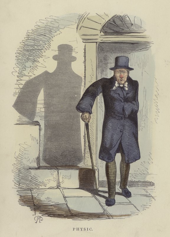 Fysisk (farvet gravering) af Charles Henry Bennett