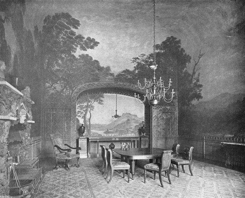 Drakelow Hall: The Painted Dining Room af Charles Latham