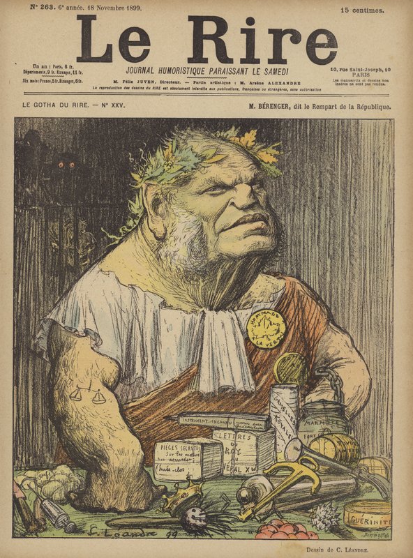 Berenger, Illustration for Le Rire af Charles Leandre