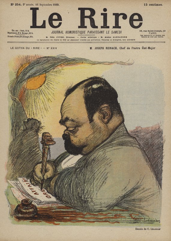 Joseph Reinach, Illustration for Le Rire af Charles Leandre