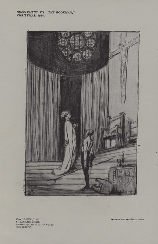 Warwick og bødlen fra Saint Joan af Charles Ricketts