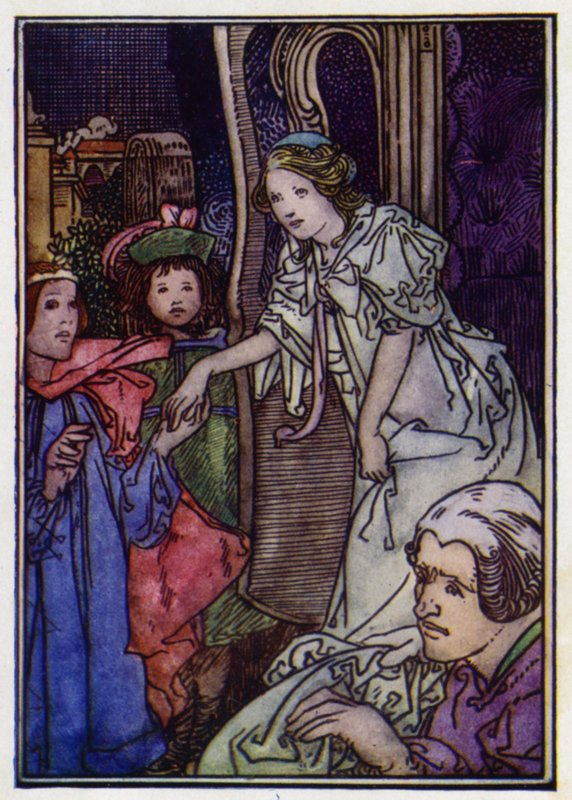 Askepot (farve litho) af Charles Robinson