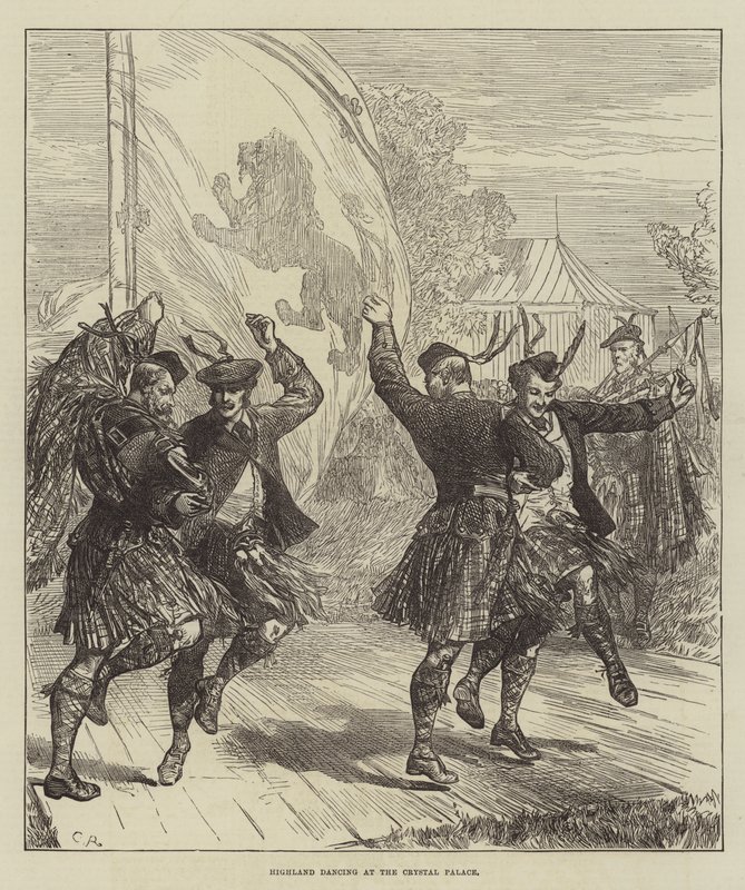 Highland Dancing på Crystal Palace af Sir John Charles Robinson