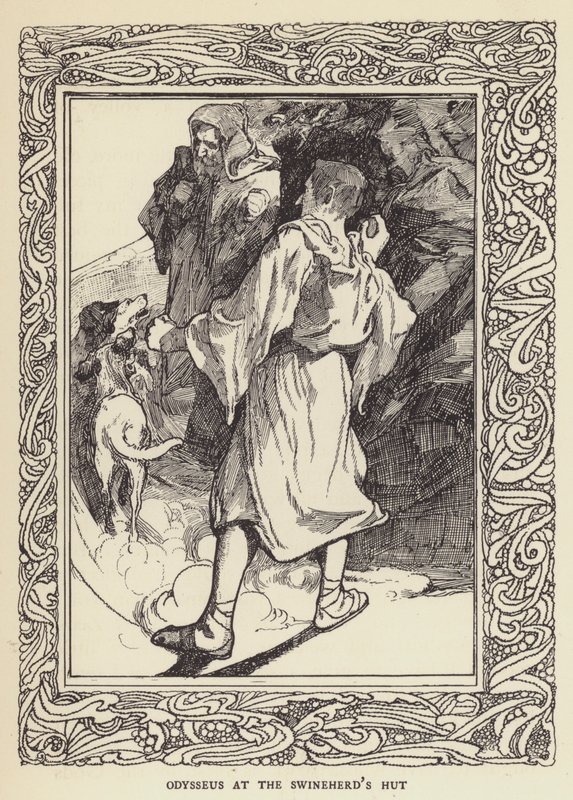 Odysseus ved Svinehyrden af Sir John Charles Robinson
