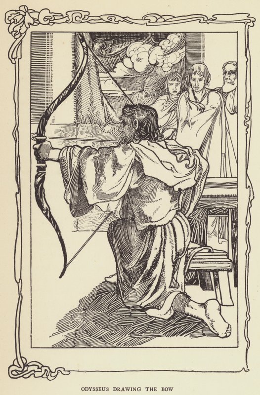 Odysseus tegner buen af Sir John Charles Robinson