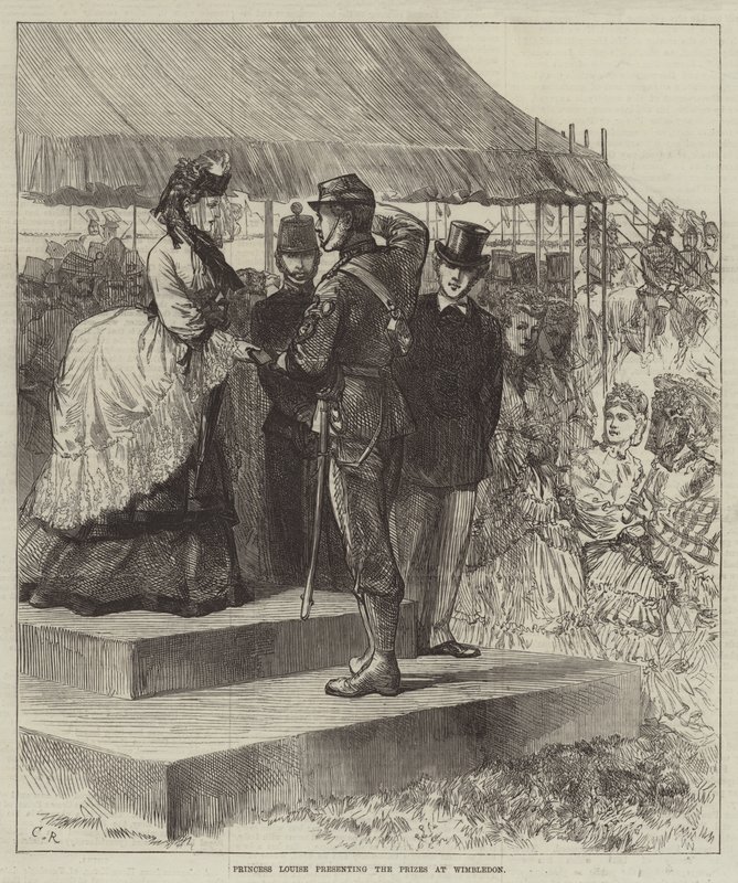 Prinsesse Louise overrækker priserne i Wimbledon af Sir John Charles Robinson
