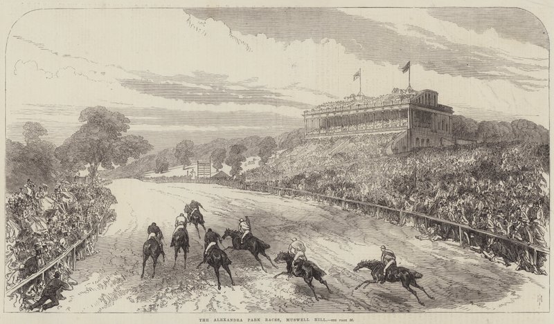 Alexandra Park Races, Muswell Hill af Sir John Charles Robinson