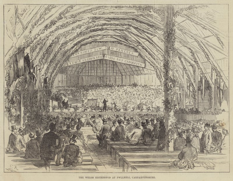 Den walisiske Eisteddfod ved Pwllheli, Carnarvonshire af Sir John Charles Robinson