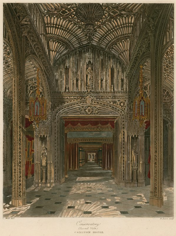 Vinterhave, Carlton House, London af Charles Wild