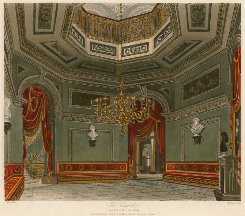 Vestibulen, Carlton House, London af Charles Wild