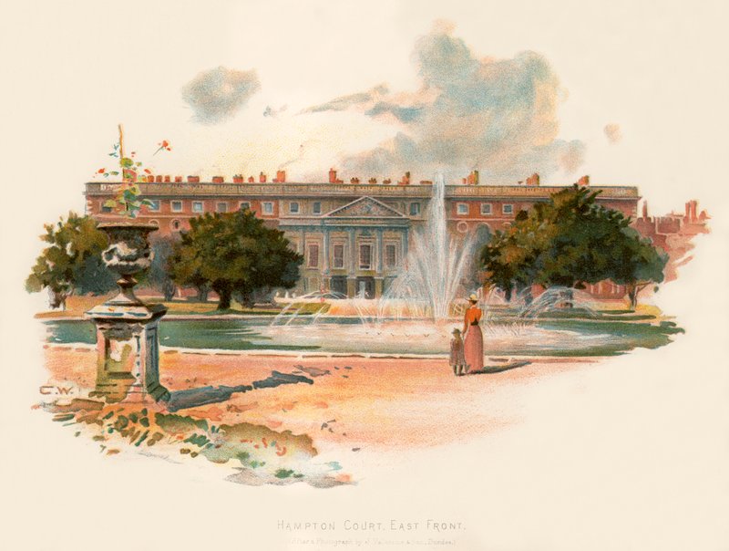 Hampton Court, østfronten af Charles Wilkinson