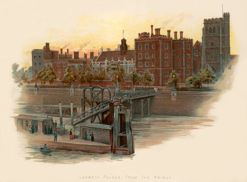 Lambeth Palace, fra broen af Charles Wilkinson