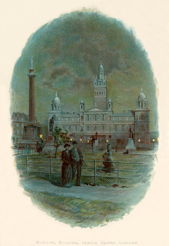 Kommunale bygninger, George Square, Glasgow af Charles Wilkinson