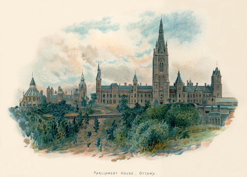 Parlamentsbygningen, Ottawa af Charles Wilkinson